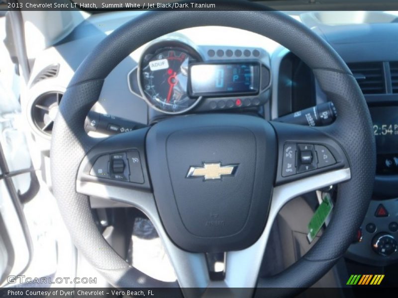 Summit White / Jet Black/Dark Titanium 2013 Chevrolet Sonic LT Hatch