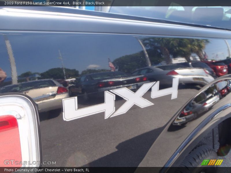 Black / Black/Black 2009 Ford F150 Lariat SuperCrew 4x4