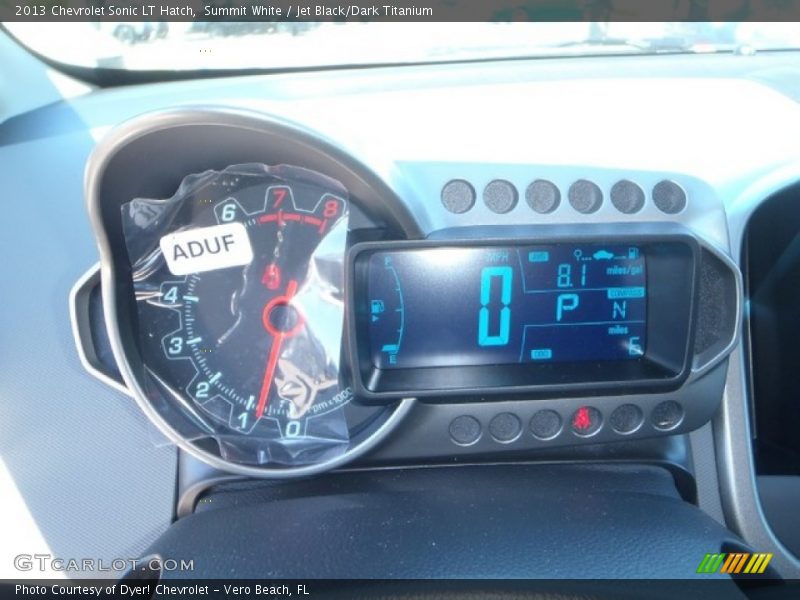 Summit White / Jet Black/Dark Titanium 2013 Chevrolet Sonic LT Hatch