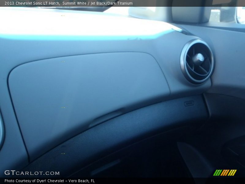 Summit White / Jet Black/Dark Titanium 2013 Chevrolet Sonic LT Hatch