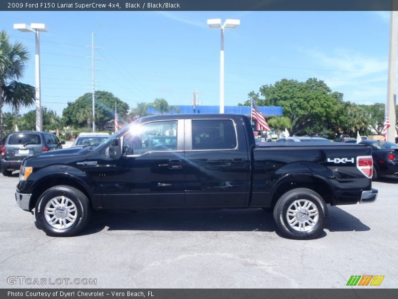Black / Black/Black 2009 Ford F150 Lariat SuperCrew 4x4