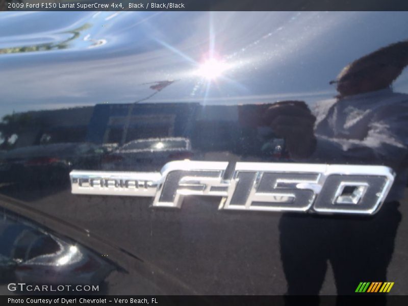 Black / Black/Black 2009 Ford F150 Lariat SuperCrew 4x4