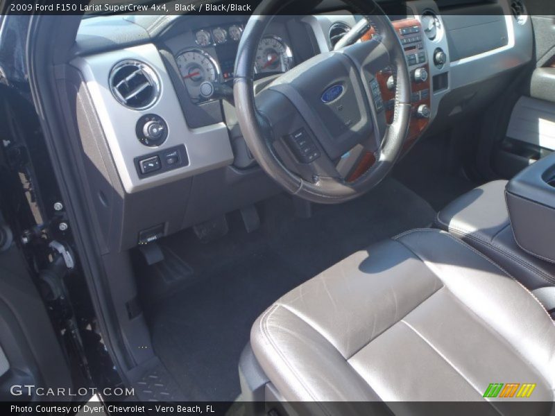 Black / Black/Black 2009 Ford F150 Lariat SuperCrew 4x4