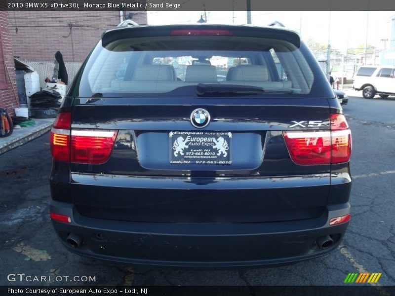 Monaco Blue Metallic / Sand Beige 2010 BMW X5 xDrive30i