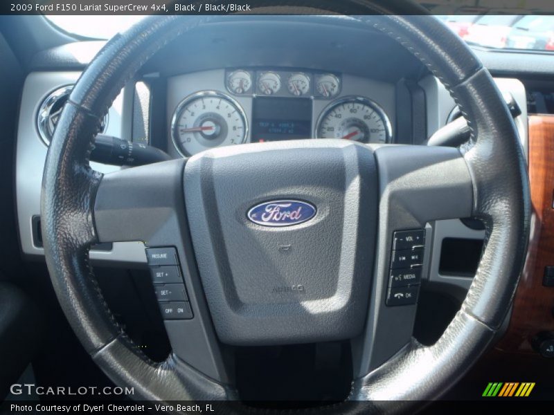 Black / Black/Black 2009 Ford F150 Lariat SuperCrew 4x4