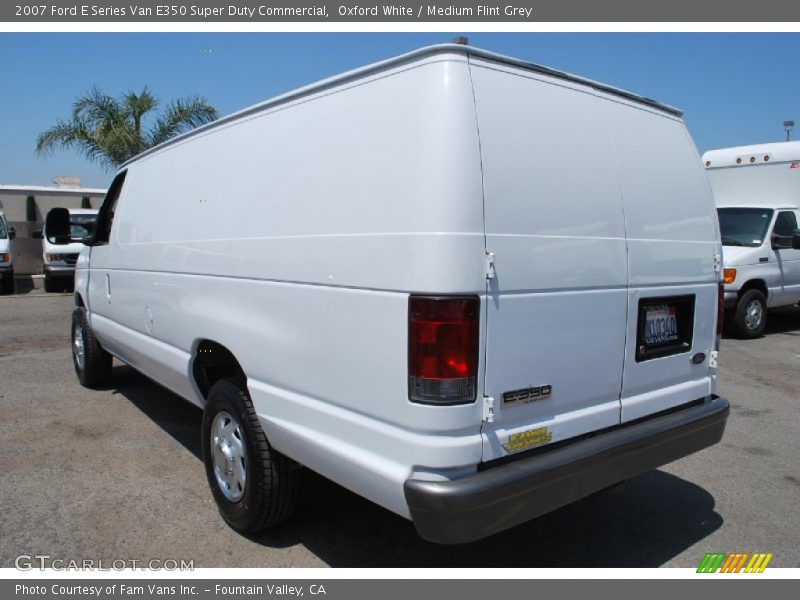 Oxford White / Medium Flint Grey 2007 Ford E Series Van E350 Super Duty Commercial