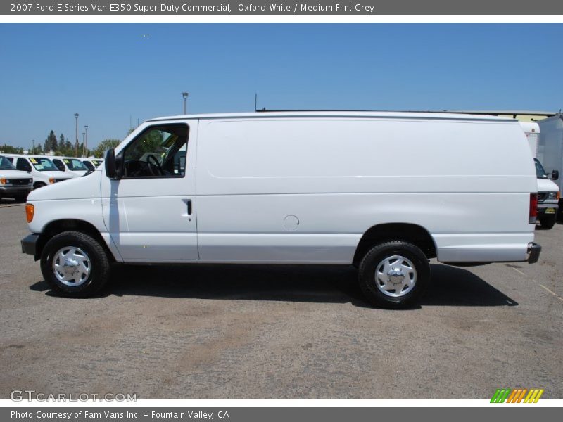 Oxford White / Medium Flint Grey 2007 Ford E Series Van E350 Super Duty Commercial