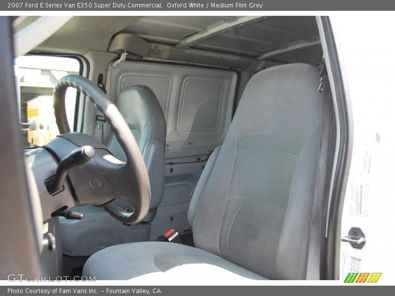 Oxford White / Medium Flint Grey 2007 Ford E Series Van E350 Super Duty Commercial