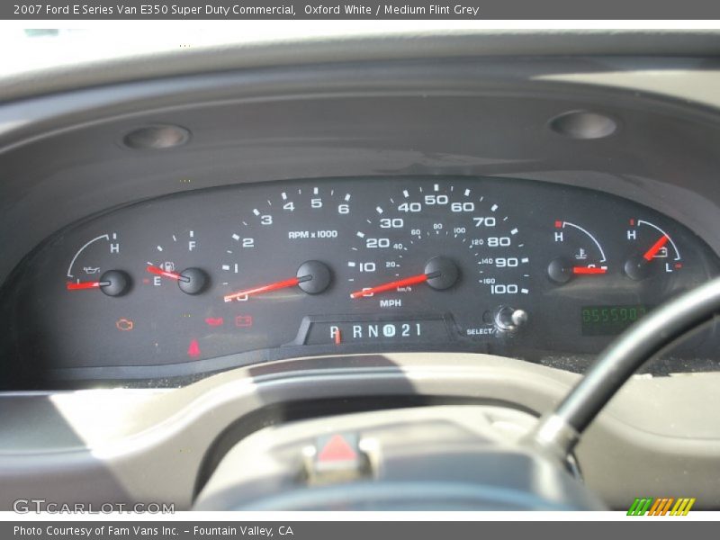 Oxford White / Medium Flint Grey 2007 Ford E Series Van E350 Super Duty Commercial