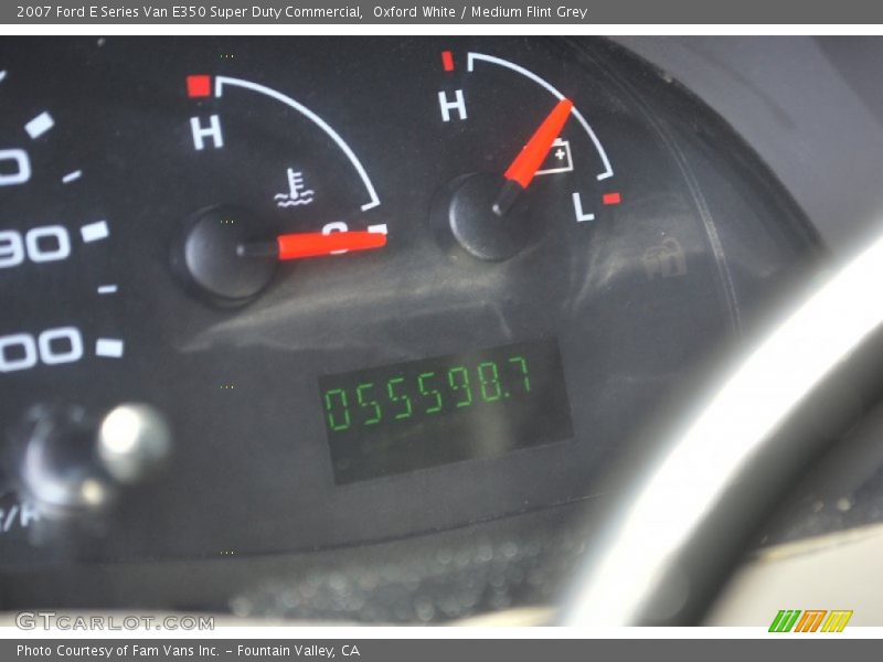 Oxford White / Medium Flint Grey 2007 Ford E Series Van E350 Super Duty Commercial