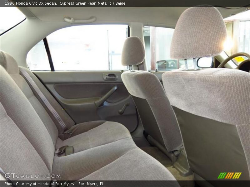 Cypress Green Pearl Metallic / Beige 1996 Honda Civic DX Sedan