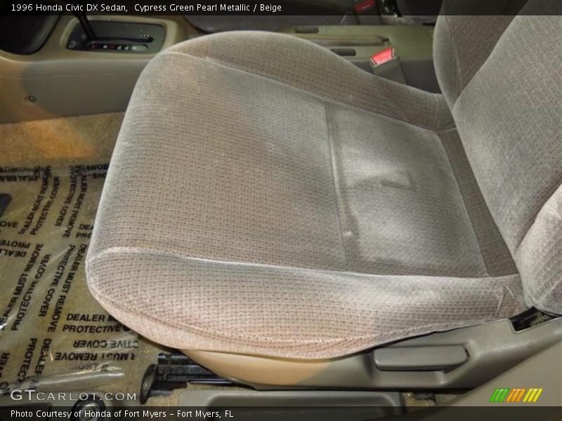 Cypress Green Pearl Metallic / Beige 1996 Honda Civic DX Sedan