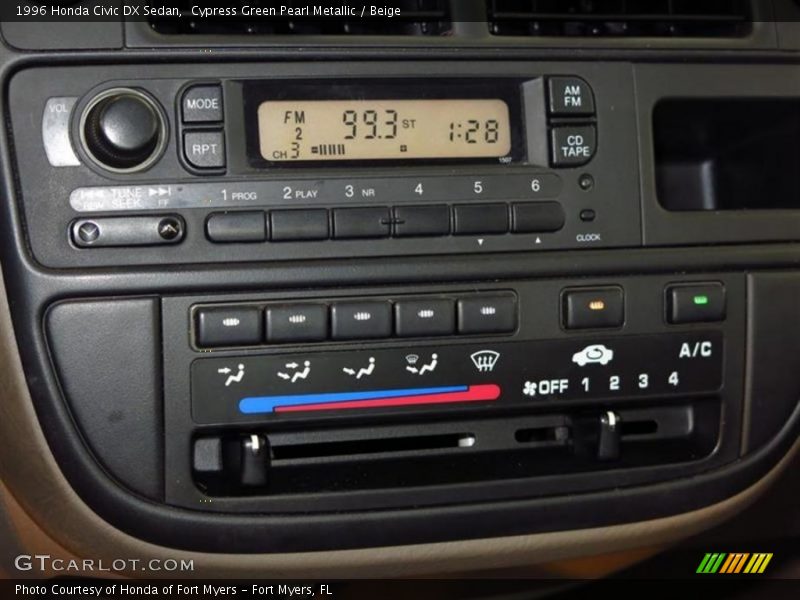 Controls of 1996 Civic DX Sedan