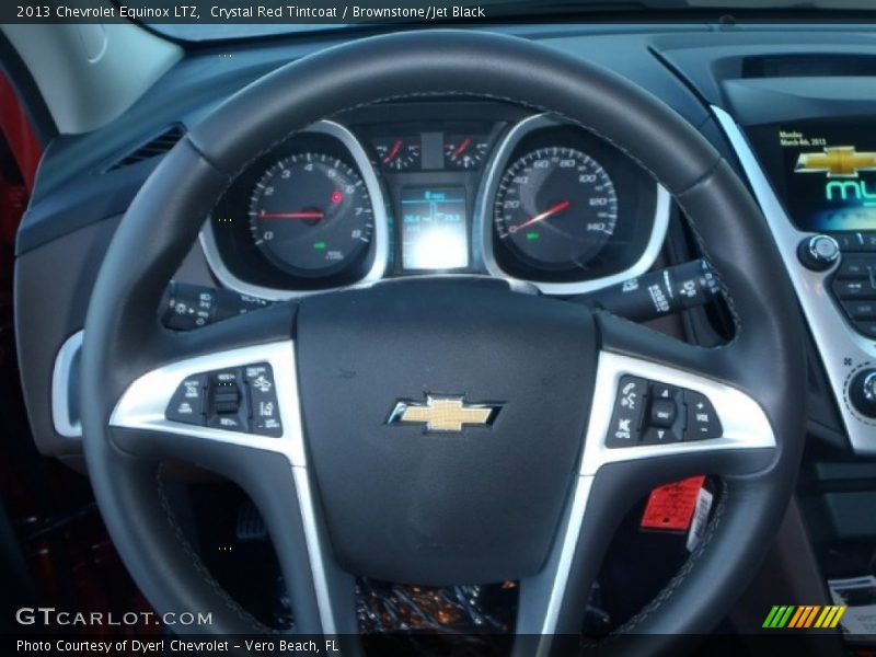 Crystal Red Tintcoat / Brownstone/Jet Black 2013 Chevrolet Equinox LTZ