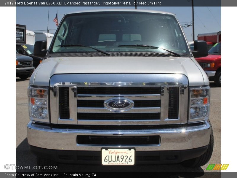 Ingot Silver Metallic / Medium Flint 2012 Ford E Series Van E350 XLT Extended Passenger
