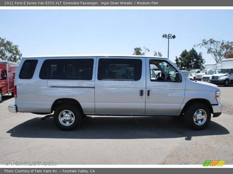Ingot Silver Metallic / Medium Flint 2012 Ford E Series Van E350 XLT Extended Passenger