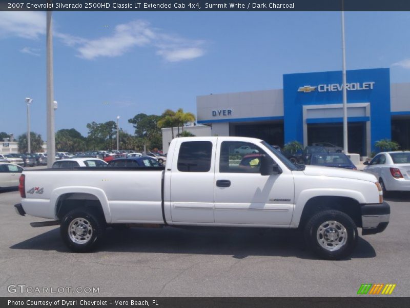 Summit White / Dark Charcoal 2007 Chevrolet Silverado 2500HD Classic LT Extended Cab 4x4