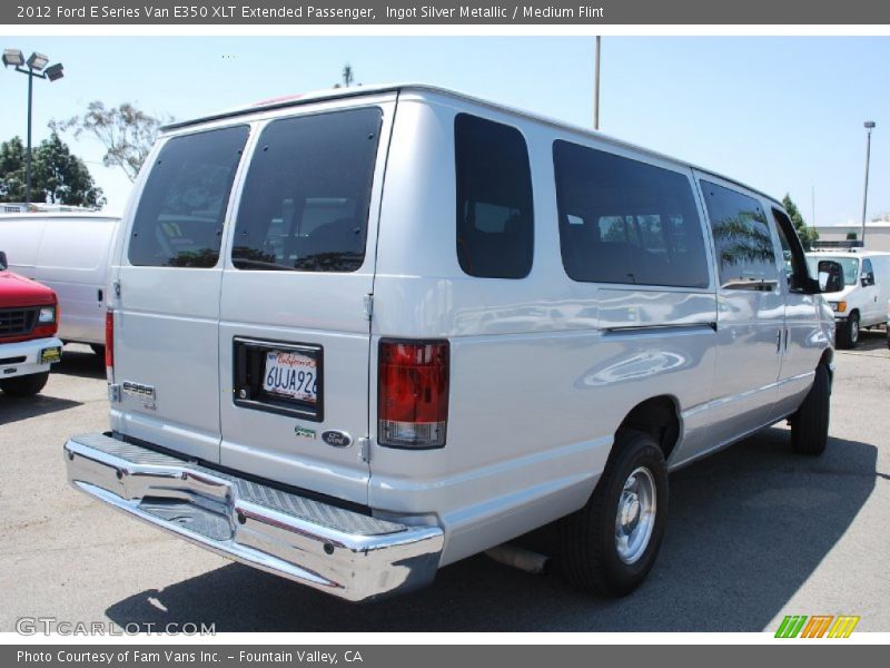 Ingot Silver Metallic / Medium Flint 2012 Ford E Series Van E350 XLT Extended Passenger