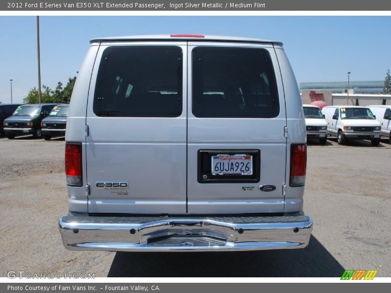 Ingot Silver Metallic / Medium Flint 2012 Ford E Series Van E350 XLT Extended Passenger