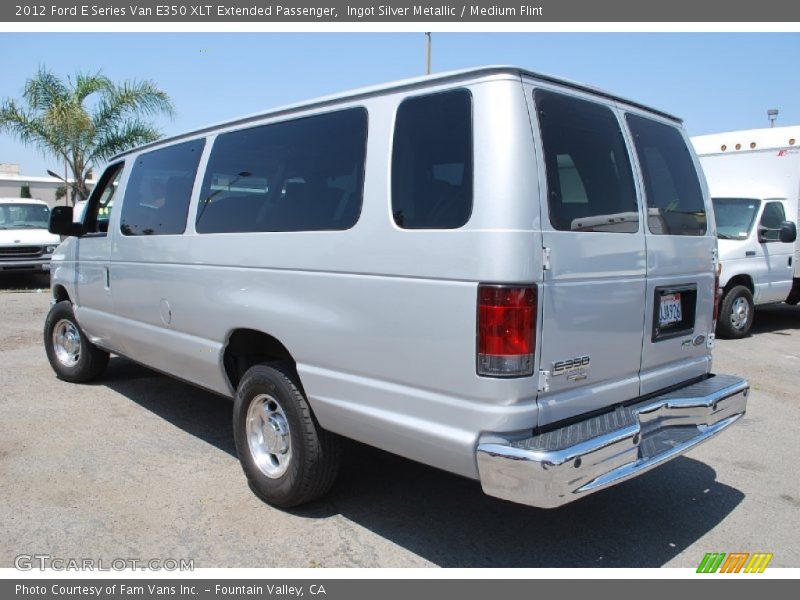 Ingot Silver Metallic / Medium Flint 2012 Ford E Series Van E350 XLT Extended Passenger