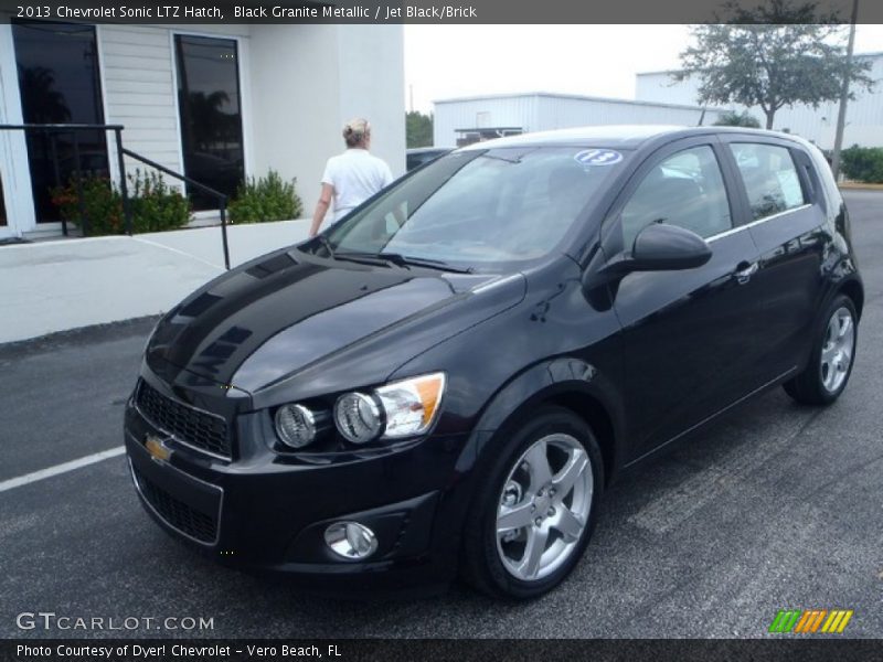 Black Granite Metallic / Jet Black/Brick 2013 Chevrolet Sonic LTZ Hatch