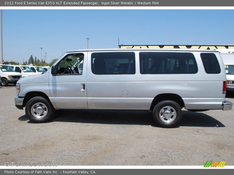 Ingot Silver Metallic / Medium Flint 2012 Ford E Series Van E350 XLT Extended Passenger