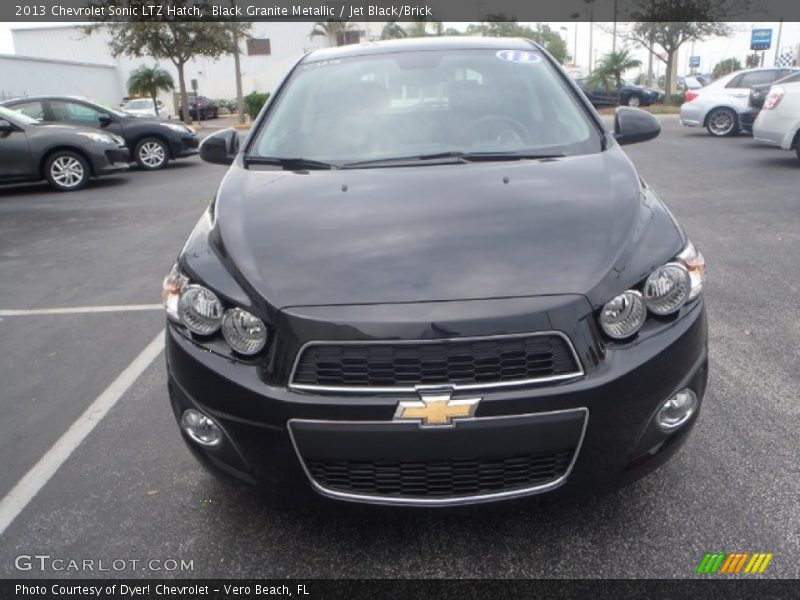 Black Granite Metallic / Jet Black/Brick 2013 Chevrolet Sonic LTZ Hatch