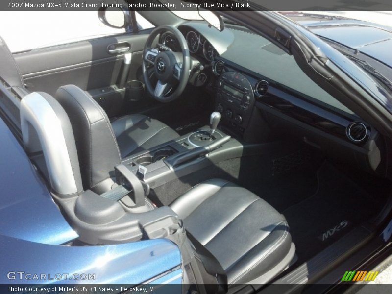 Stormy Blue Mica / Black 2007 Mazda MX-5 Miata Grand Touring Hardtop Roadster