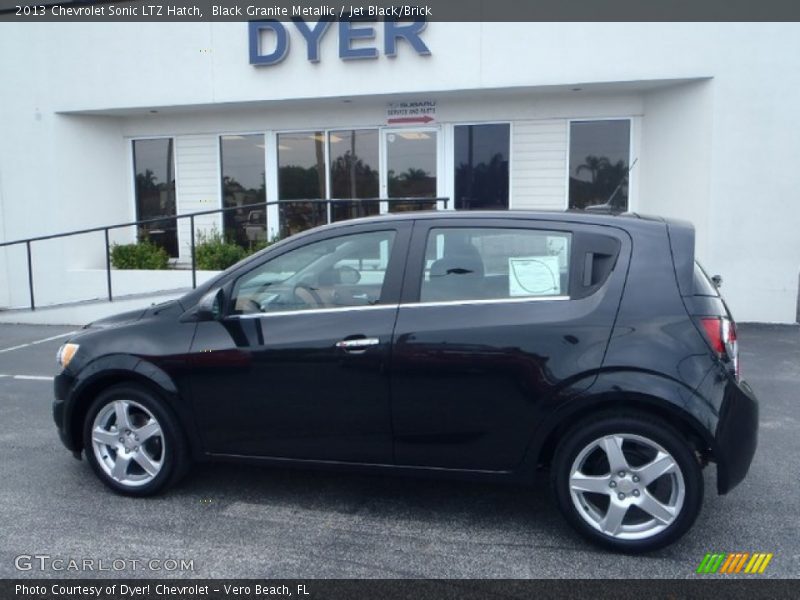 Black Granite Metallic / Jet Black/Brick 2013 Chevrolet Sonic LTZ Hatch