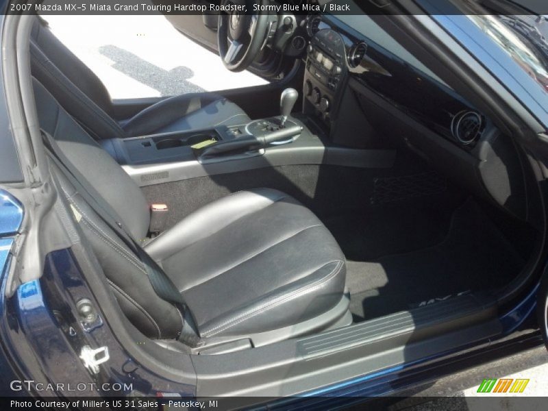 Stormy Blue Mica / Black 2007 Mazda MX-5 Miata Grand Touring Hardtop Roadster