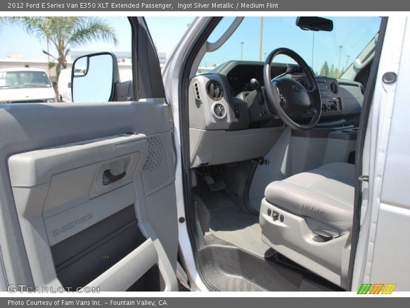 Ingot Silver Metallic / Medium Flint 2012 Ford E Series Van E350 XLT Extended Passenger