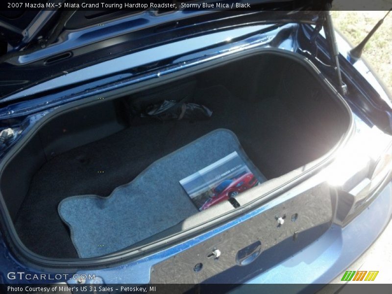 Stormy Blue Mica / Black 2007 Mazda MX-5 Miata Grand Touring Hardtop Roadster