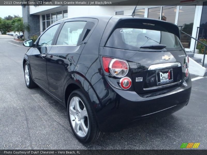 Black Granite Metallic / Jet Black/Brick 2013 Chevrolet Sonic LTZ Hatch