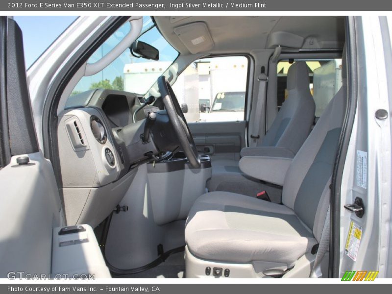 Ingot Silver Metallic / Medium Flint 2012 Ford E Series Van E350 XLT Extended Passenger