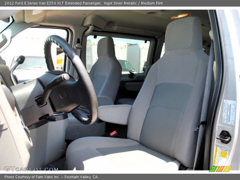 Ingot Silver Metallic / Medium Flint 2012 Ford E Series Van E350 XLT Extended Passenger