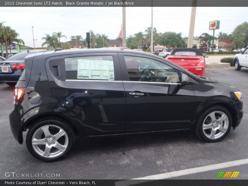 Black Granite Metallic / Jet Black/Brick 2013 Chevrolet Sonic LTZ Hatch