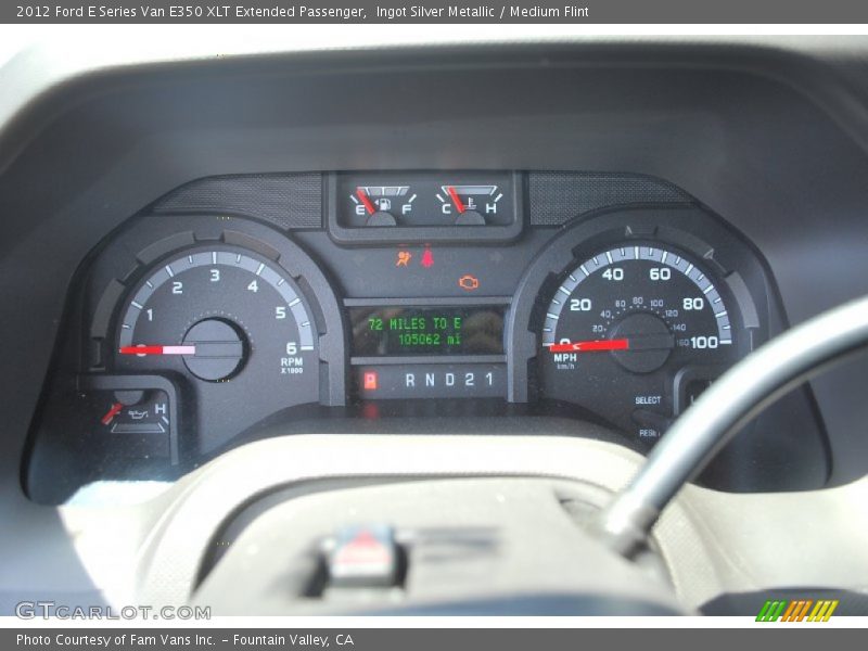 Ingot Silver Metallic / Medium Flint 2012 Ford E Series Van E350 XLT Extended Passenger