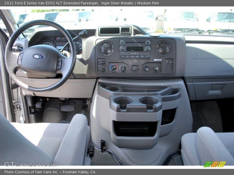 Ingot Silver Metallic / Medium Flint 2012 Ford E Series Van E350 XLT Extended Passenger