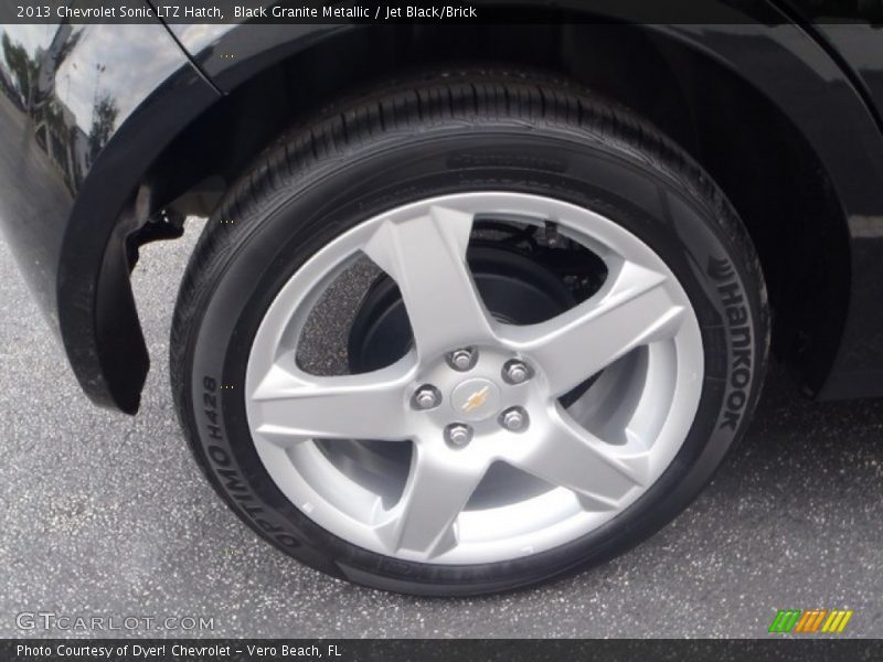 Black Granite Metallic / Jet Black/Brick 2013 Chevrolet Sonic LTZ Hatch