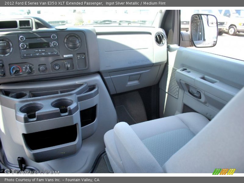 Ingot Silver Metallic / Medium Flint 2012 Ford E Series Van E350 XLT Extended Passenger
