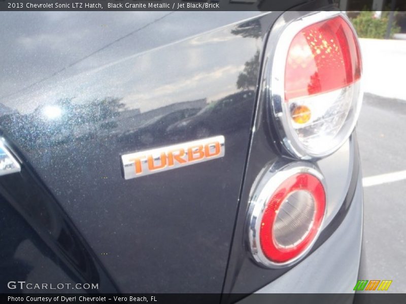 Black Granite Metallic / Jet Black/Brick 2013 Chevrolet Sonic LTZ Hatch