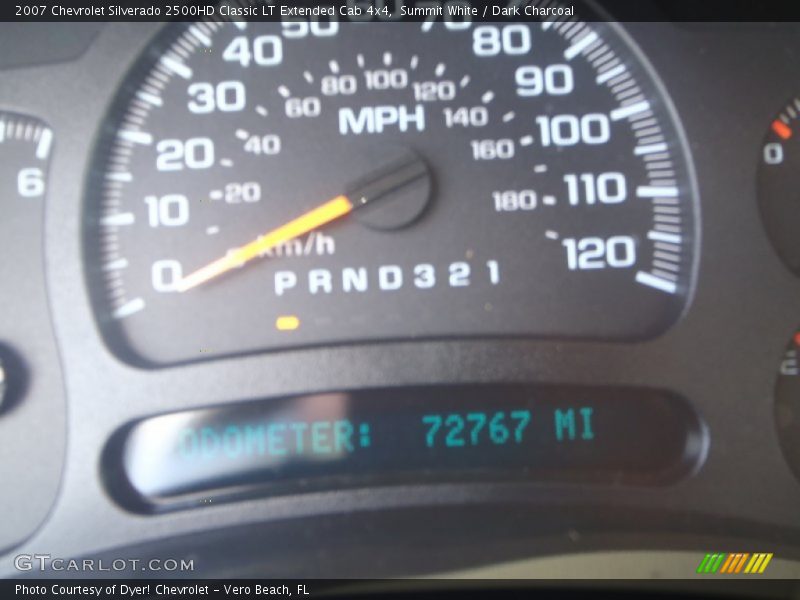 Summit White / Dark Charcoal 2007 Chevrolet Silverado 2500HD Classic LT Extended Cab 4x4