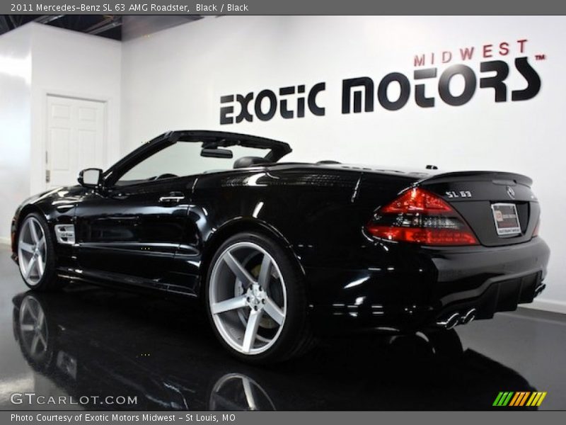 Black / Black 2011 Mercedes-Benz SL 63 AMG Roadster