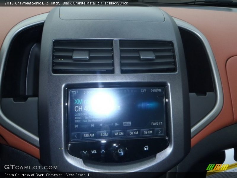 Black Granite Metallic / Jet Black/Brick 2013 Chevrolet Sonic LTZ Hatch