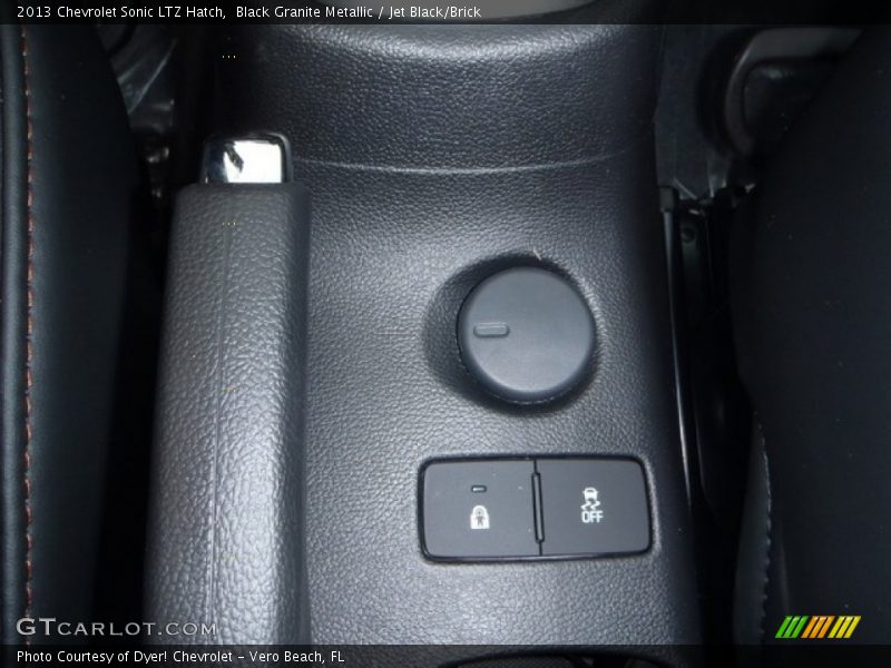 Black Granite Metallic / Jet Black/Brick 2013 Chevrolet Sonic LTZ Hatch
