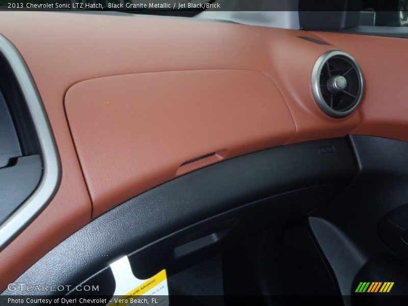 Black Granite Metallic / Jet Black/Brick 2013 Chevrolet Sonic LTZ Hatch