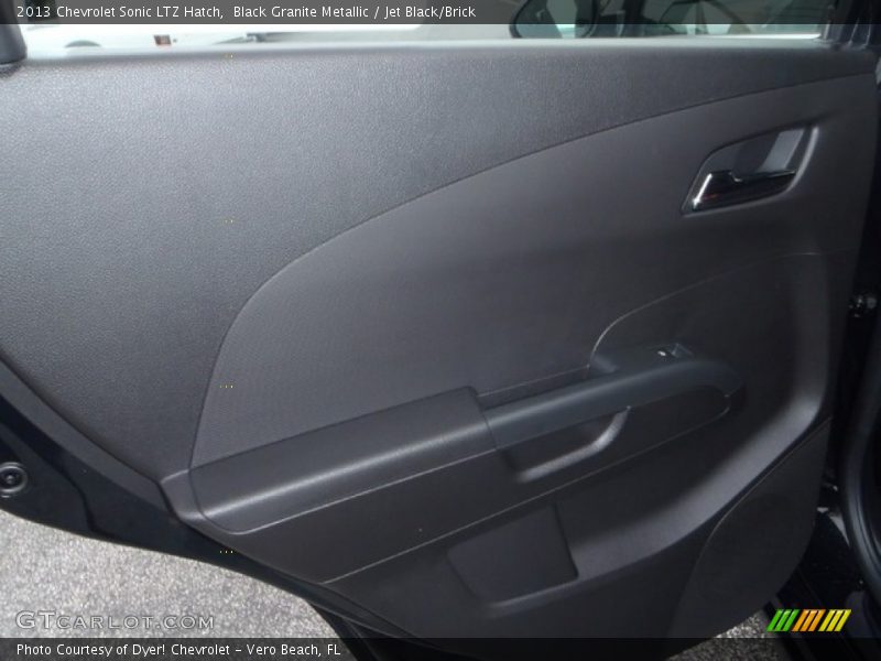 Black Granite Metallic / Jet Black/Brick 2013 Chevrolet Sonic LTZ Hatch