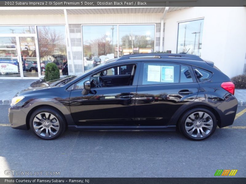 Obsidian Black Pearl / Black 2012 Subaru Impreza 2.0i Sport Premium 5 Door