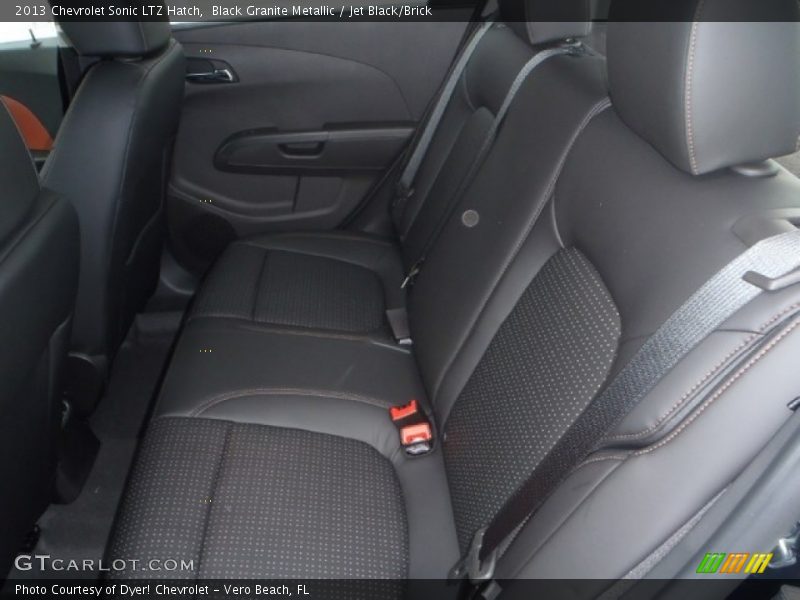 Black Granite Metallic / Jet Black/Brick 2013 Chevrolet Sonic LTZ Hatch