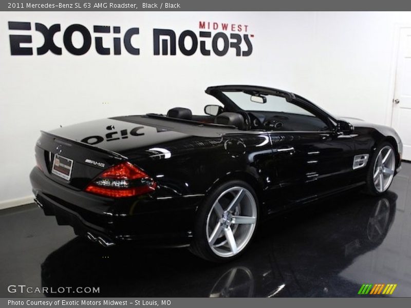 Black / Black 2011 Mercedes-Benz SL 63 AMG Roadster